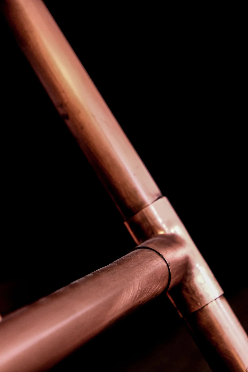 Copper tubes illustrating non-ferrous metal materials